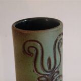 Ceramic roller vase by Jean Varoqueux, 1960