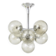 E. R. Nele Temde lustre atomic Sputnik chromé Space Age lampe suspendue tulipe