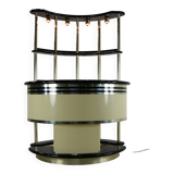 Seventies design dry bar by Harvey Guzzini for Stilglass Donati