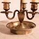 Gilded bronze and painted tin bouillotte lamp