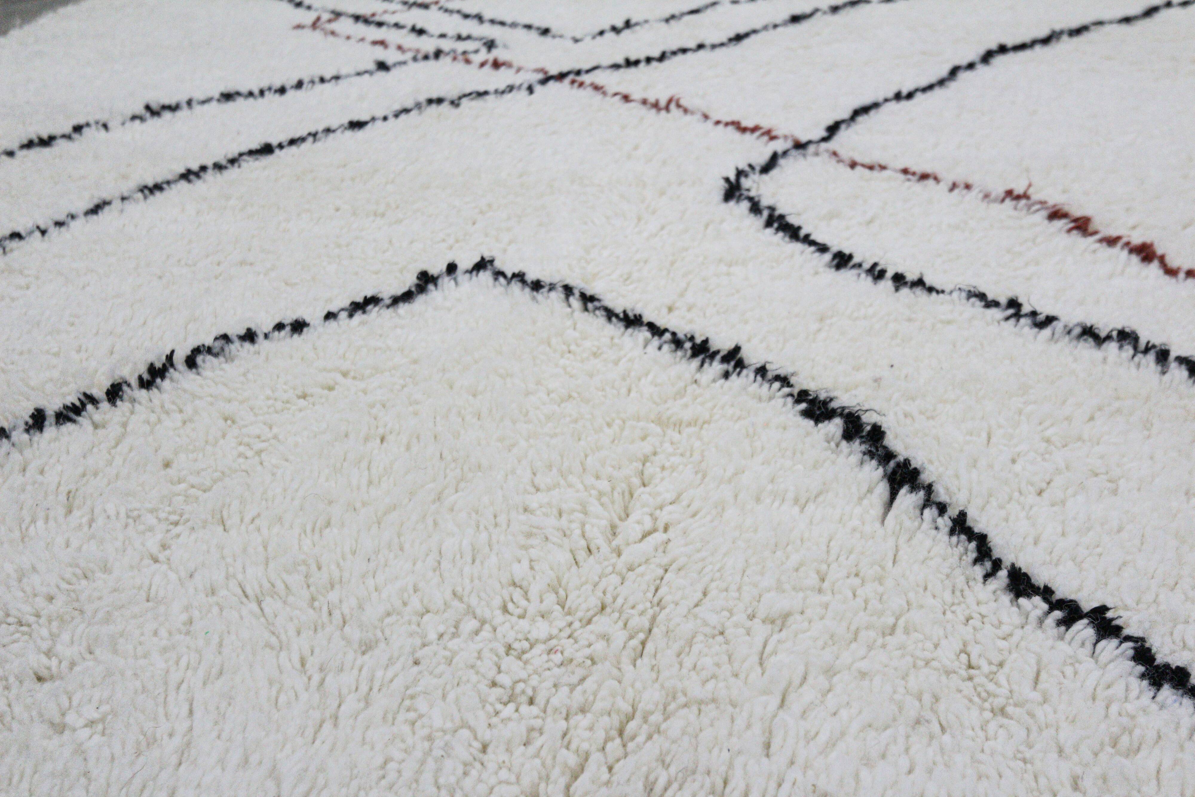 Handmade Berber carpet 245cm/184cm