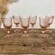 6 Rosaline liqueur glasses Arcoroc France