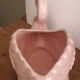 Pastel pink swan pot