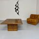 Table basse bois marqueterie design scandinave rolf middel et lindum