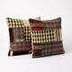 Set of 2 vintage kilim cushion covers 51x51 cm