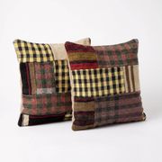 Set of 2 vintage kilim cushion covers 51x51 cm