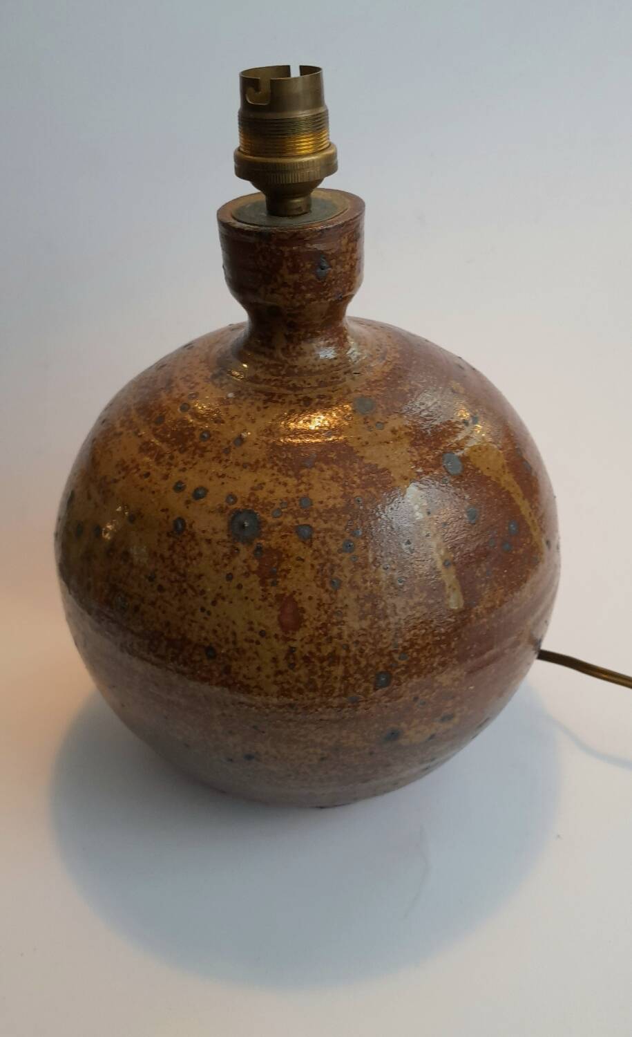 Pyrite stoneware lamp base