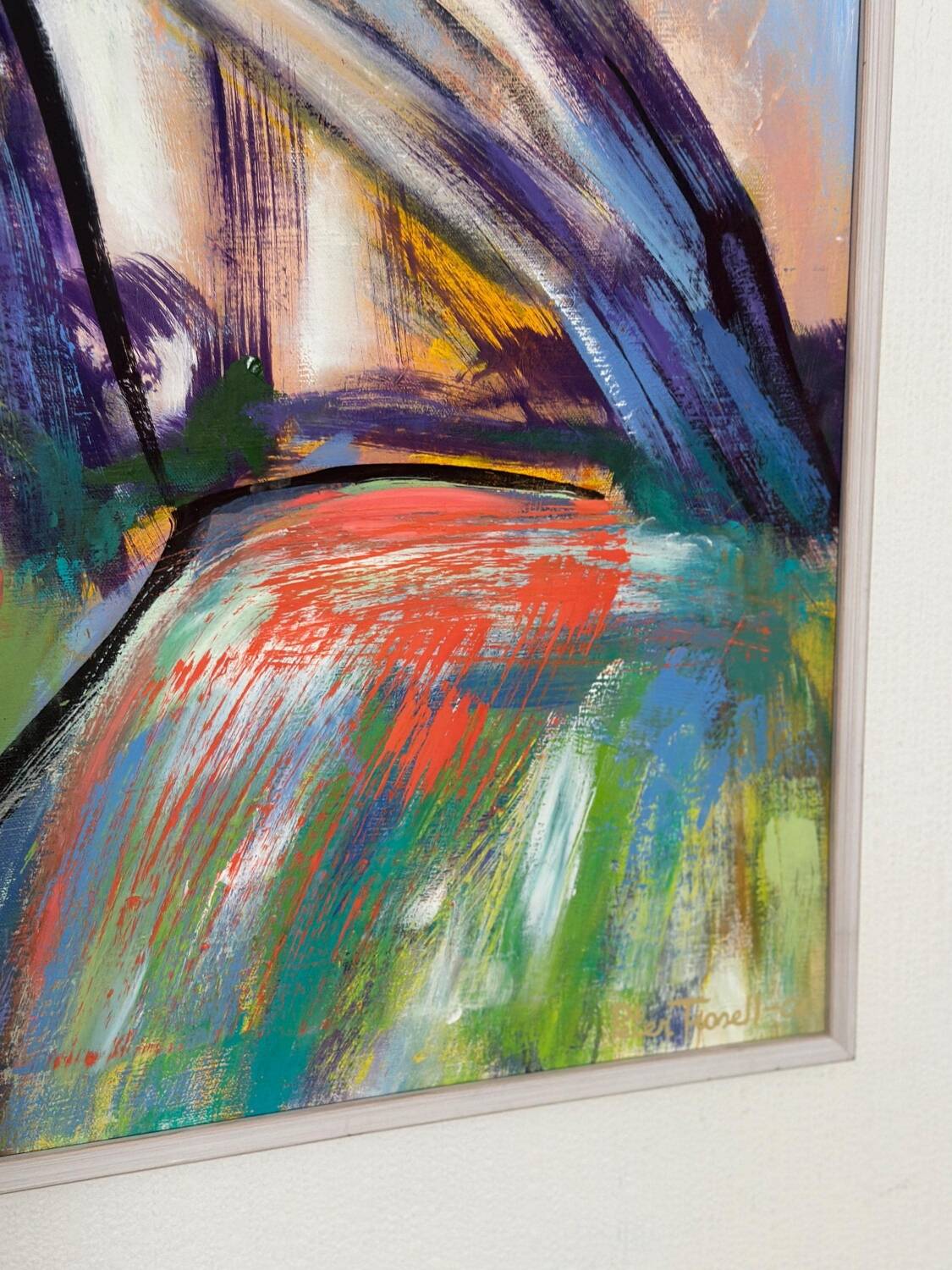 Swedish Oil on Canvas – “komposition” by Peter Trosell – 2006