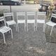 6 iron garden chairs
