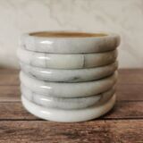 Ashtray and marble under glass