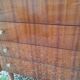 Old vintage chest of drawers with compass foot