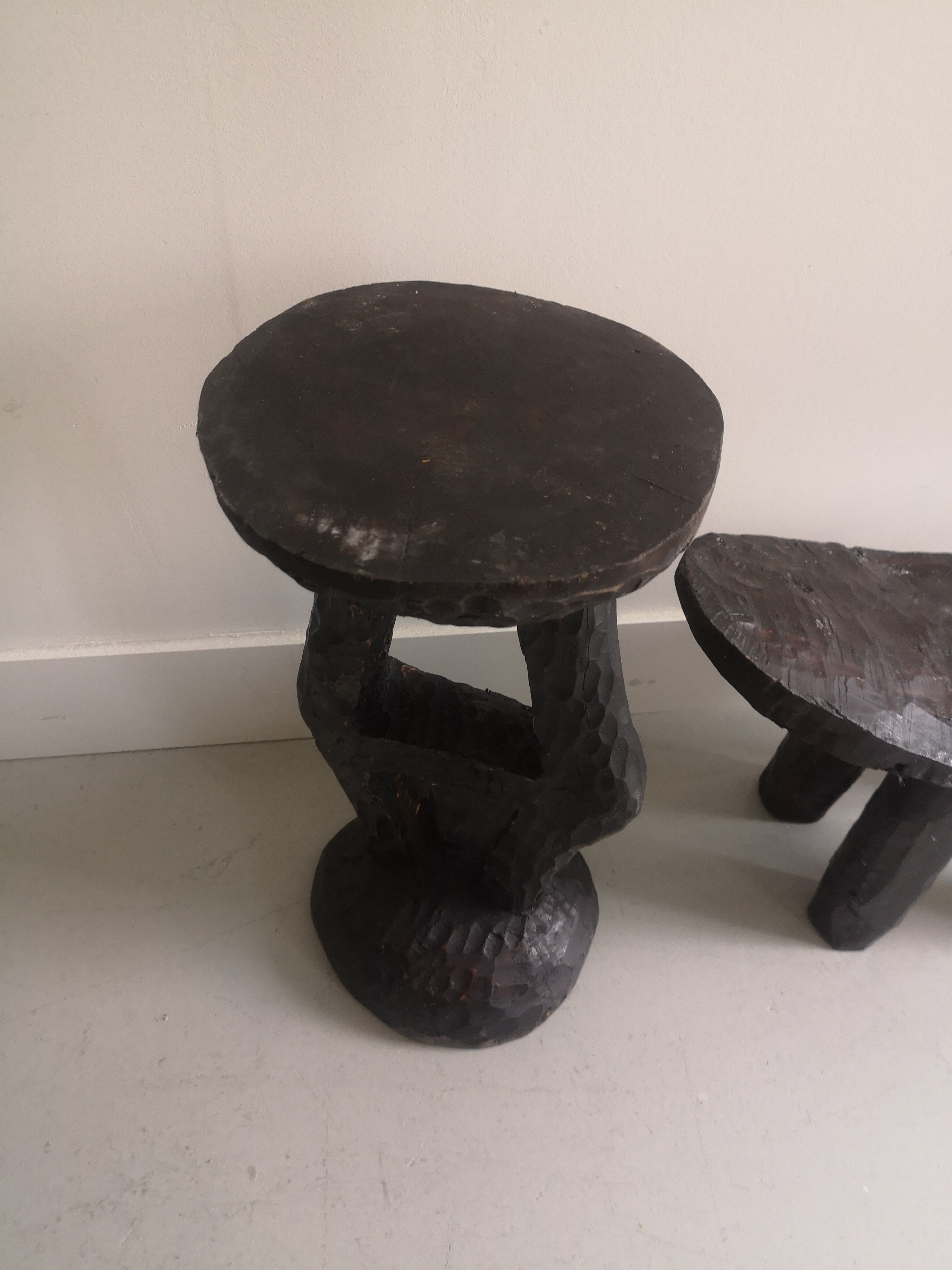 Handcrafted wooden side table