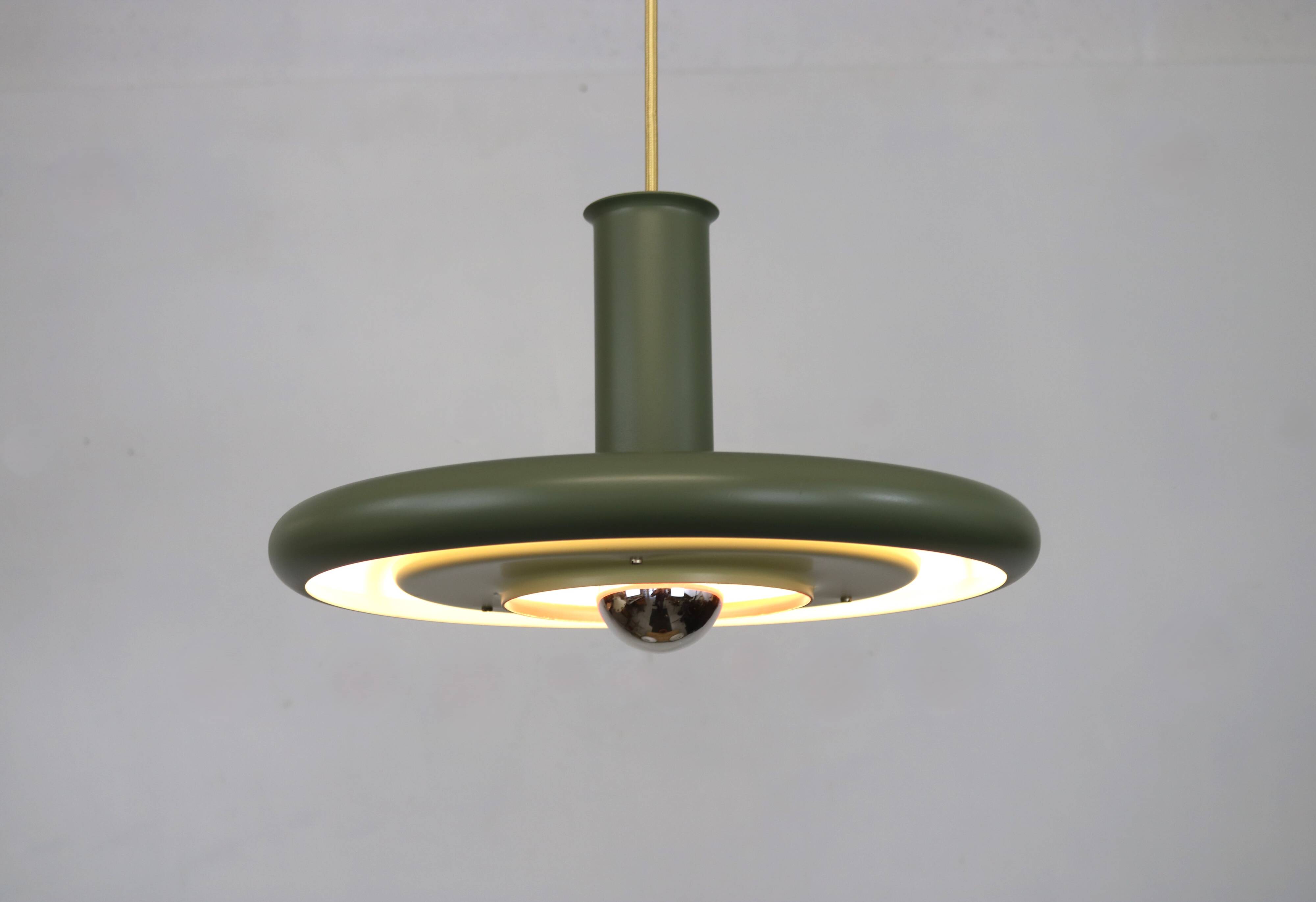 Superbe lampe design vintage Fog & Morup - modèle Optima vert - conçue par Hans Due