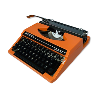 Machine à écrire portative silver reed orange