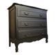 Vintage chest of drawers restyled in black