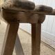Pair of 2m solid oak wood farm benches for rustic farm table 1900
