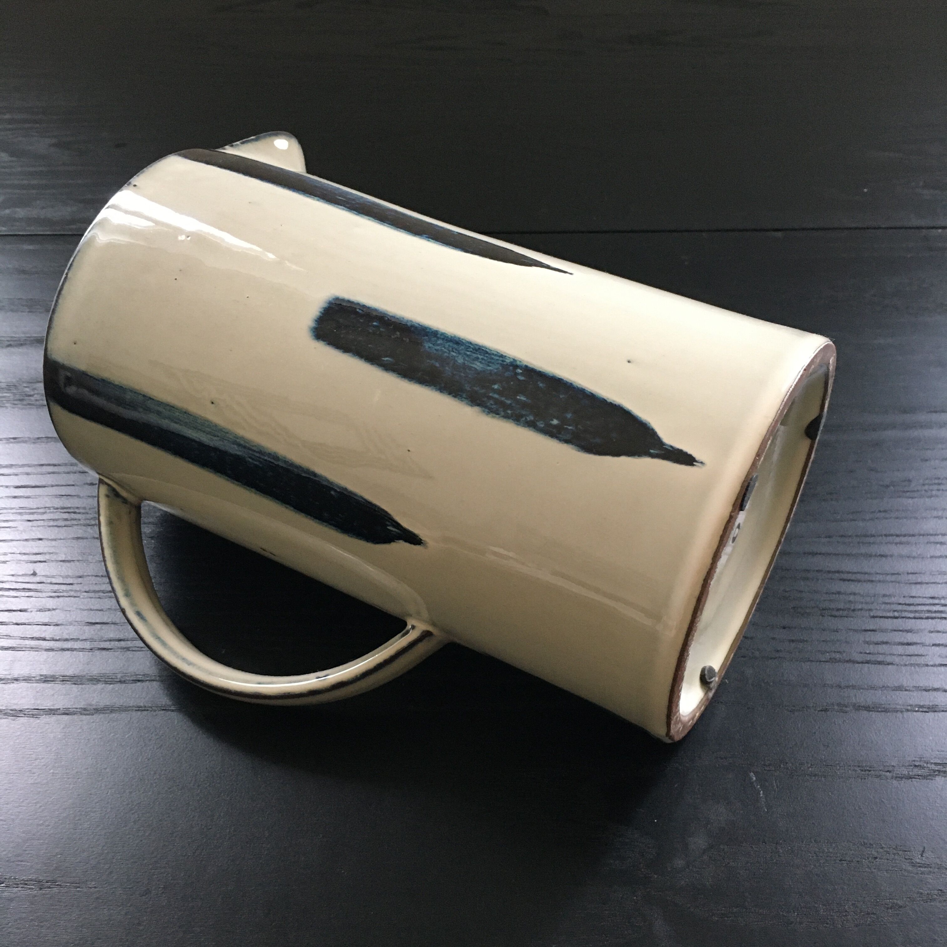 Scandinavian pitcher blue decor