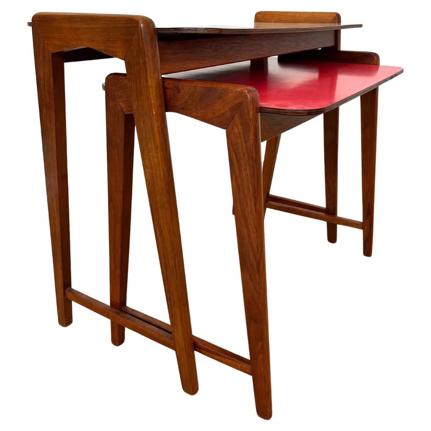 Set of two design formica nesting tables - Czechoslovakia, around 1960s