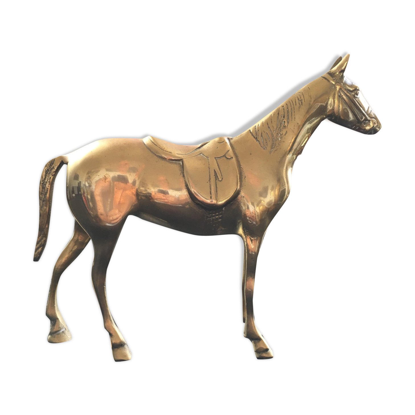 Brass horse
