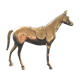 Cheval en laiton