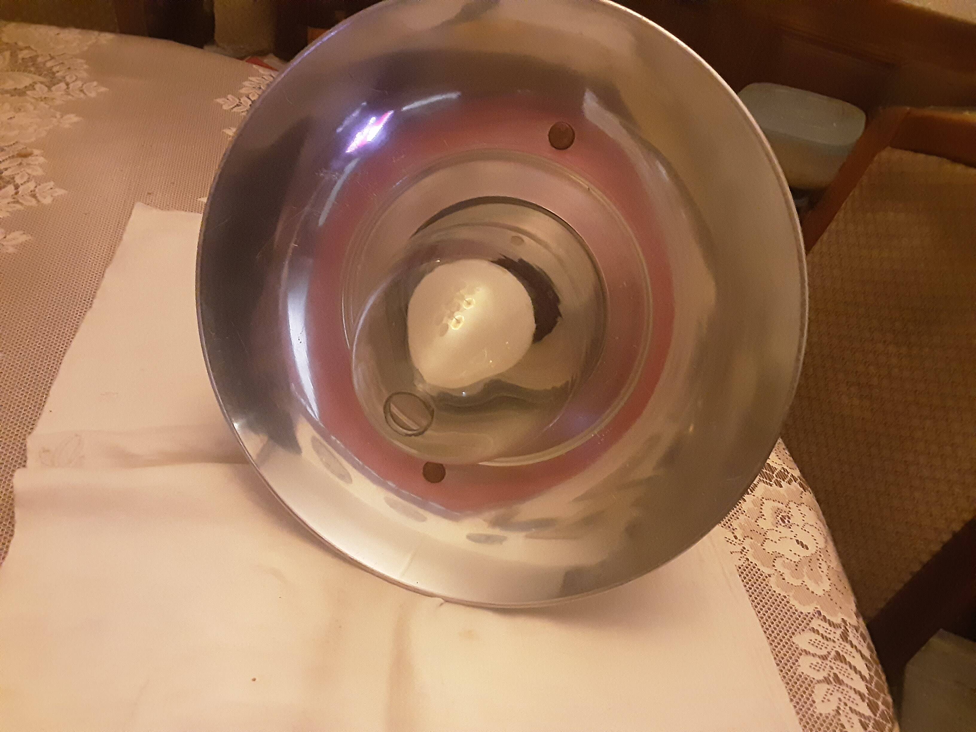 Aluminum and glass floor lamp chandelier