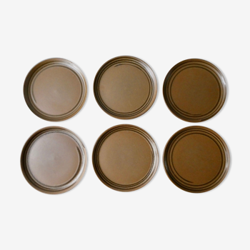 6 plates with starter or dessert, Sarreguemines Savoie model
