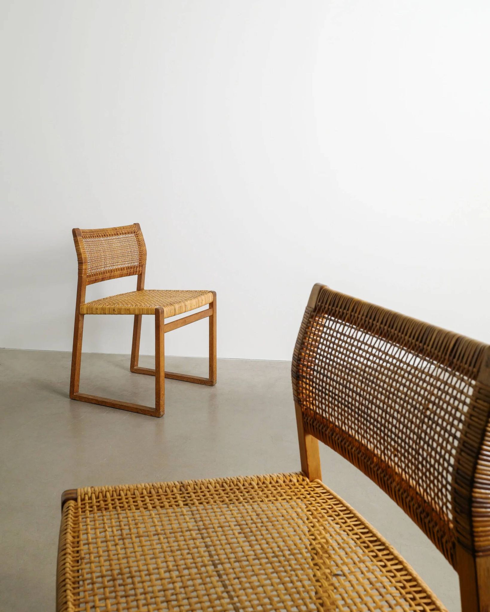 Danish Mid Century Wooden Dining Chairs by Børge Mogensen, 1960s