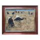 Tableau HSP "Paysage de moisson du Vietnam" signé ManoJ 1984