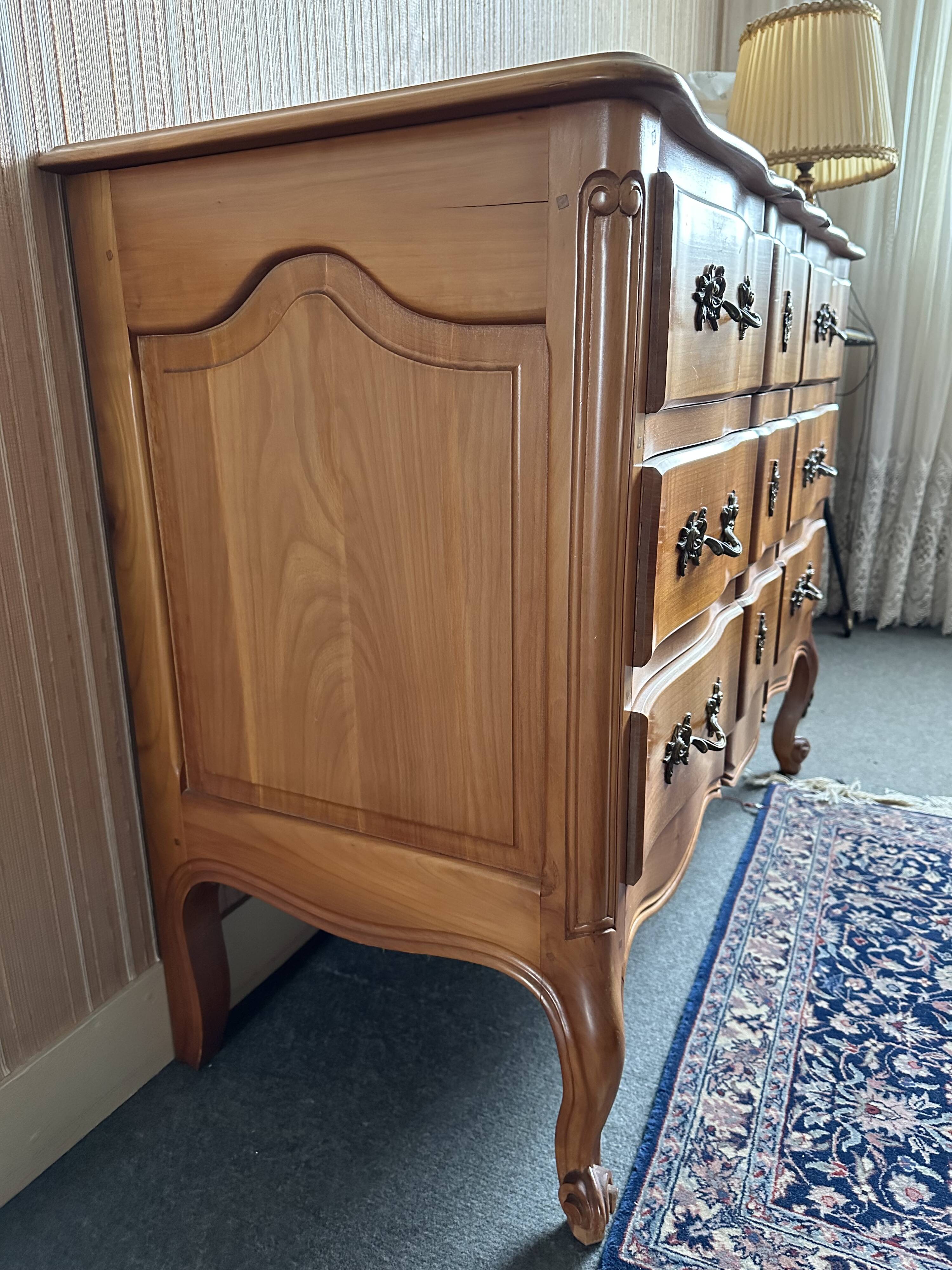 Louis XV style mid-century chest of drawers