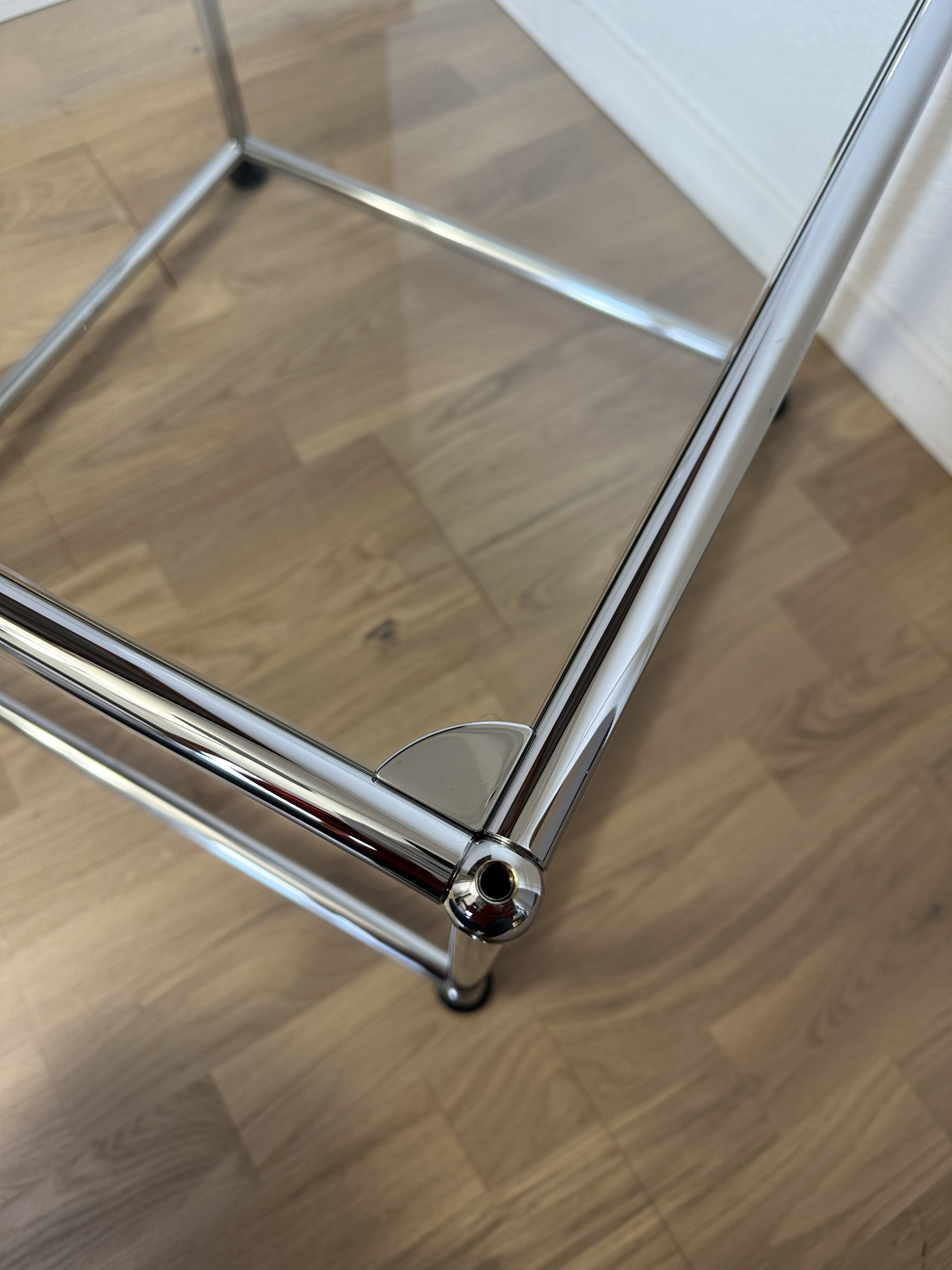 USM Haller glass coffee table