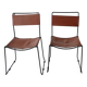 Stacking Chairs by Giandomenico Belotti for Alias, 1980s in leather