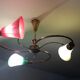 Lustre verre et laiton vintage