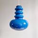 Large Space Age pendant light in blue opaline, 1960s-70s