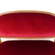 Louis XVI style bench in natural wood