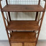 Rattan shelf on legs (refurbished)