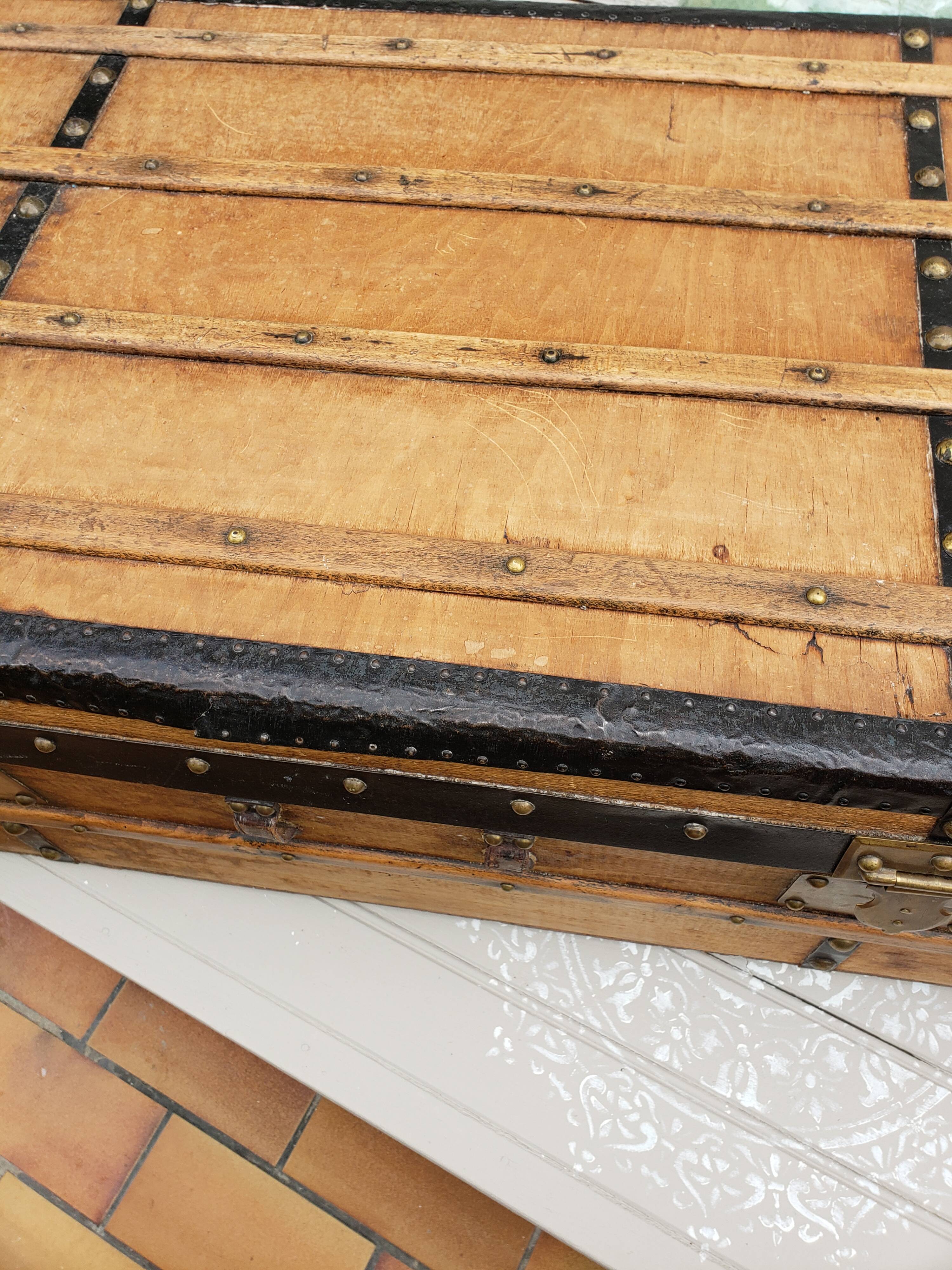 Old wooden trunk