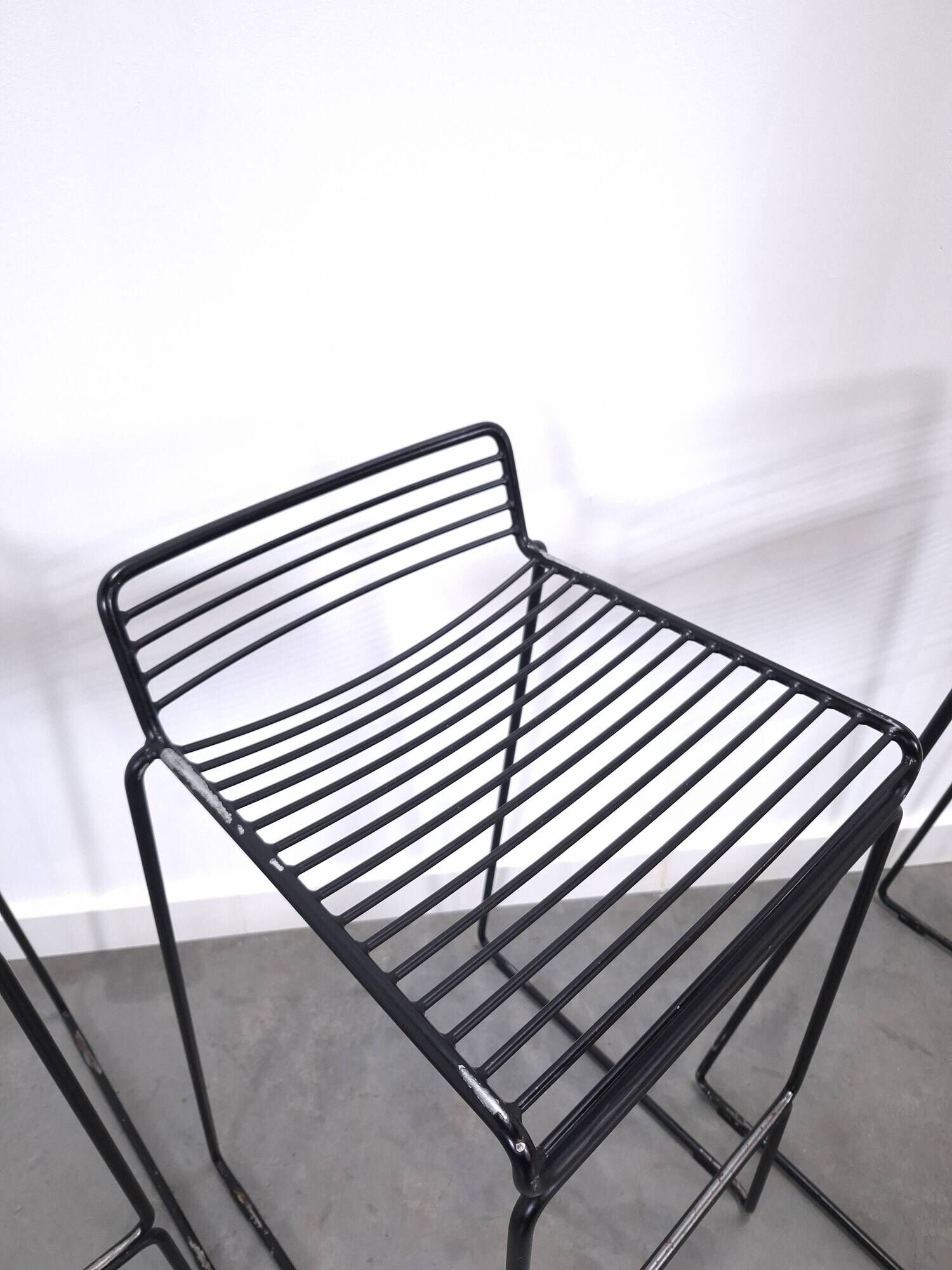 Set 4 x Zwarte HAY barkruk, Hee Welling