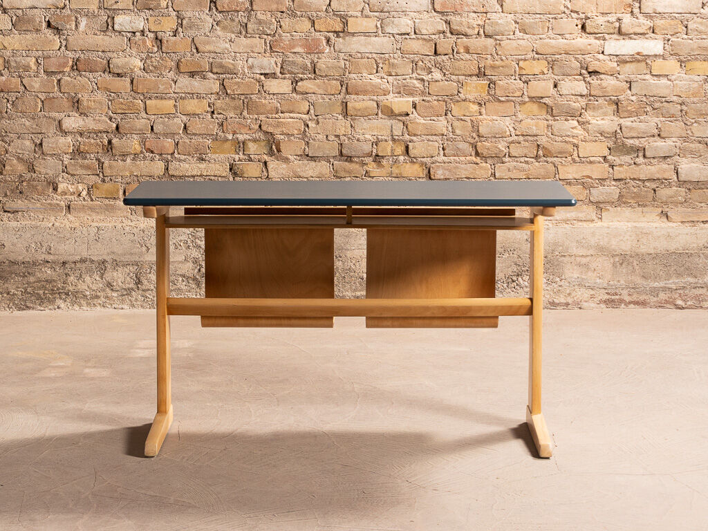 Casala double office in solid beech renovated and restyled, circa 1960