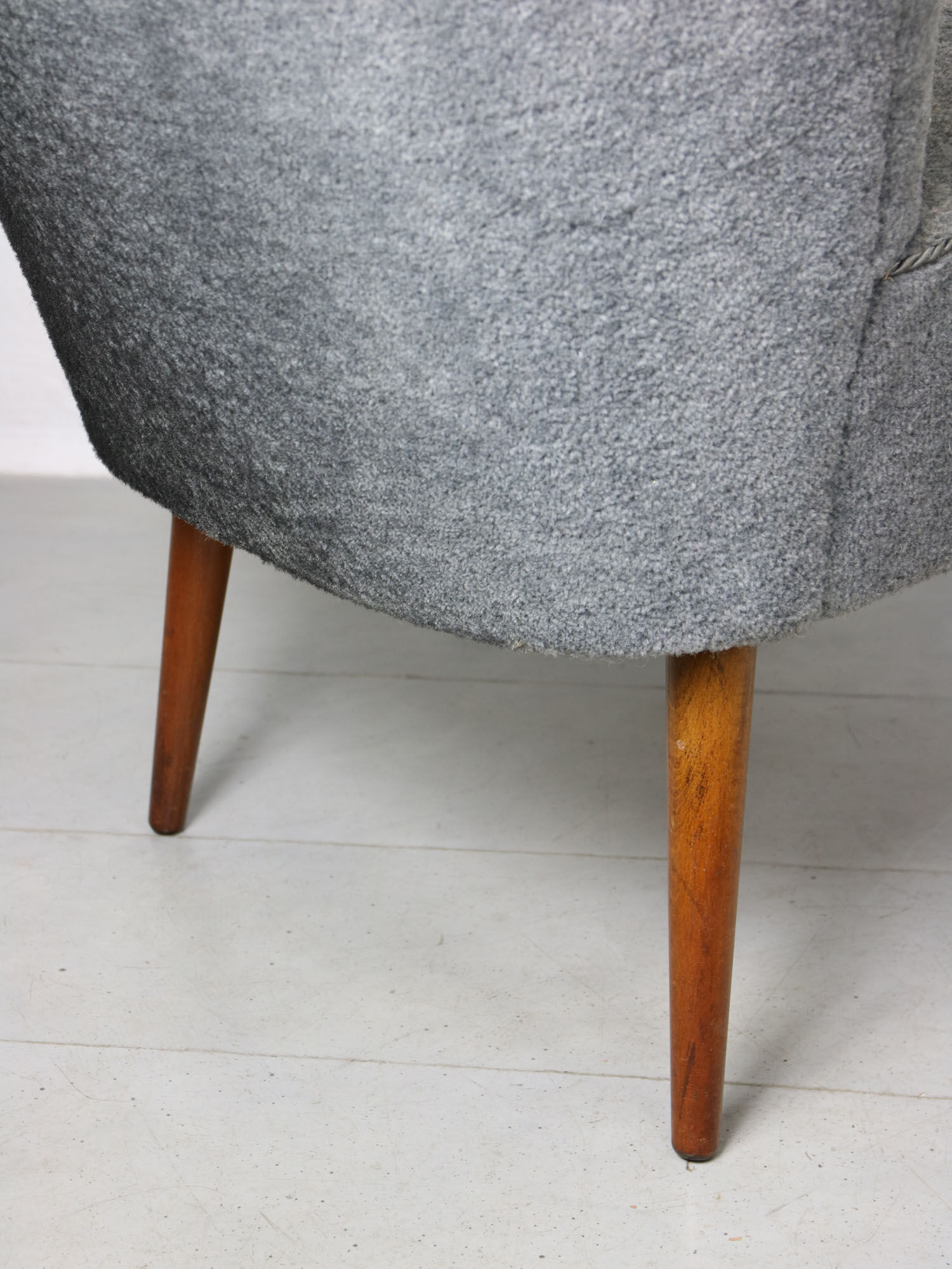 Chaises Art déco bleues, lot de 2