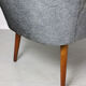 Chaises Art déco bleues, lot de 2
