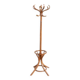BAUMANN parrot coat rack dark beech umbrella stand olive head