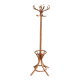 BAUMANN parrot coat rack dark beech umbrella stand olive head