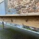 Incredible 400 cm farm table in fir 1900 brasserie natural raw wood