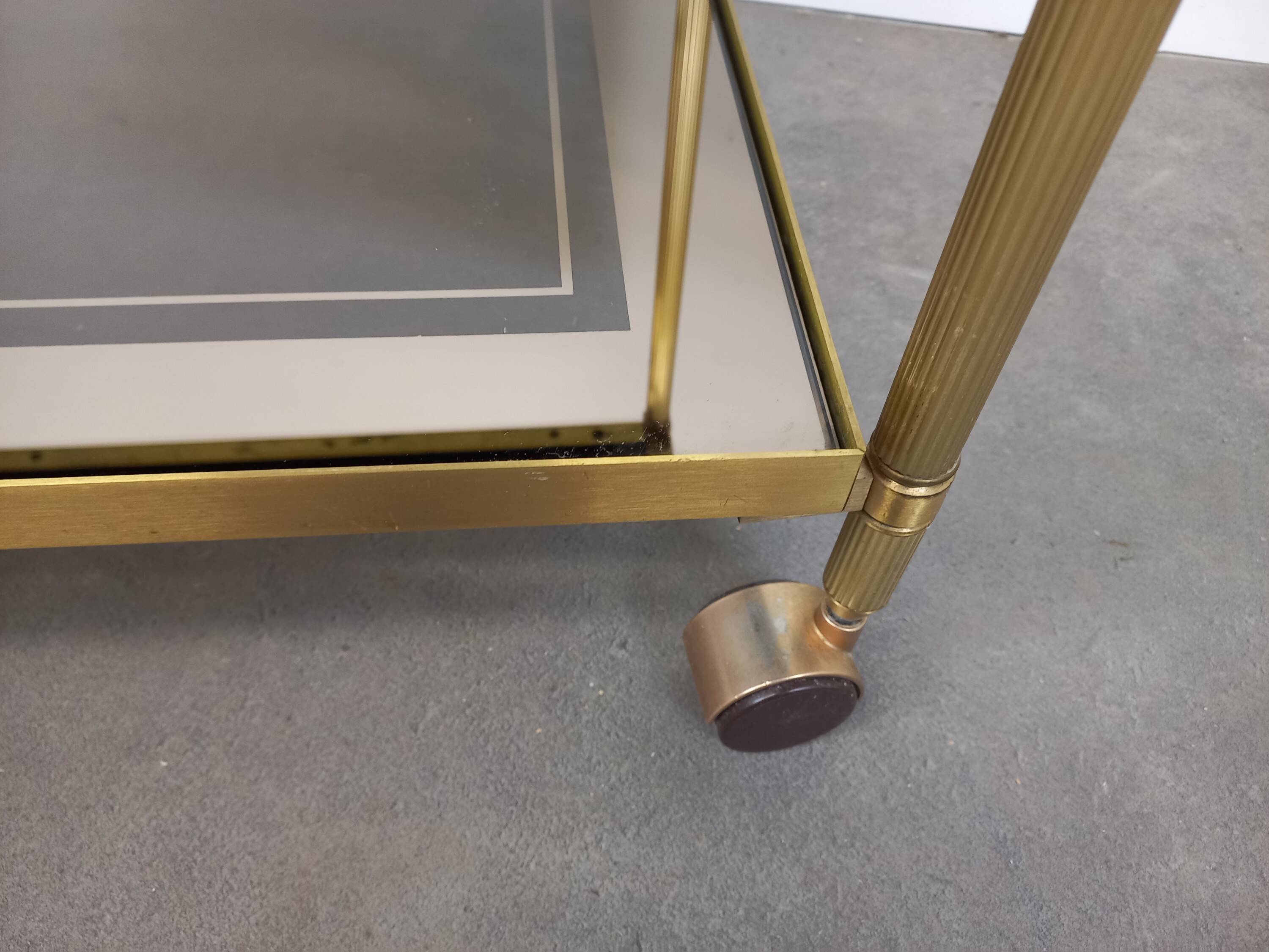 Desserte à roulettes, années 80