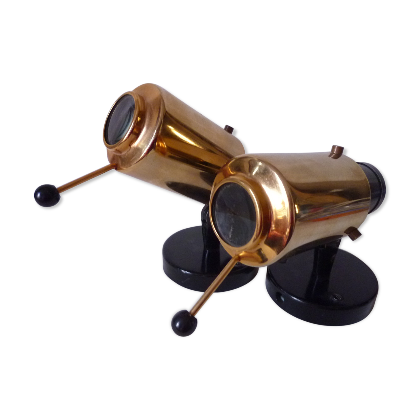 Pair of Zodiac sconces, C. Biny