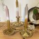 Antique Brass Candle Holder "Cell Rat" - Rustic Elegance