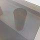 Vintage Italian square marble and glass coffee table from the 70s