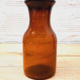 Duo amber glass jars