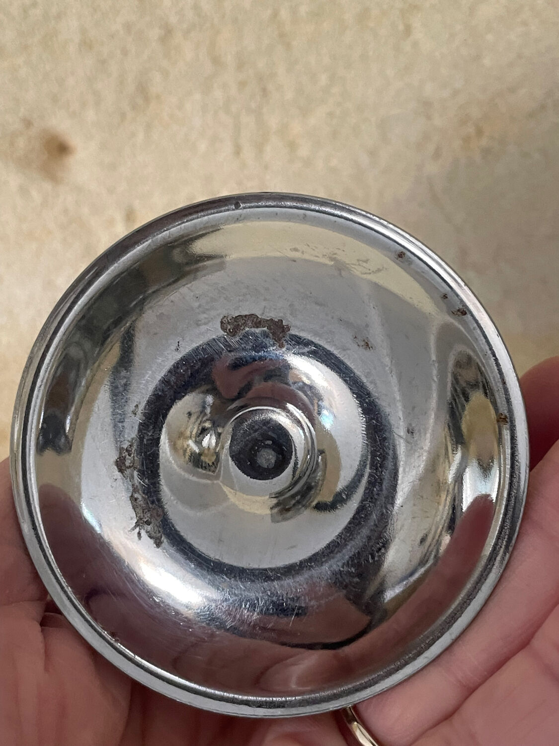 4 vintage stainless steel egg cups at 18%