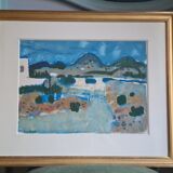Gouache and watercolor by Raymond Guerrier (1920-2002)